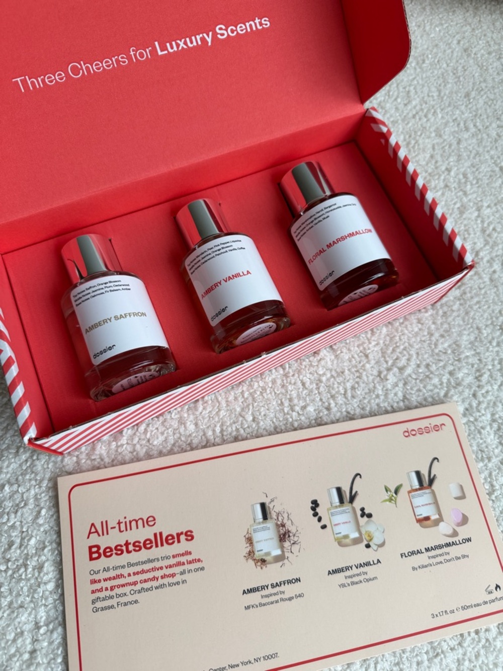 Dossier All-Time Bestsellers Fragrance Set — Red